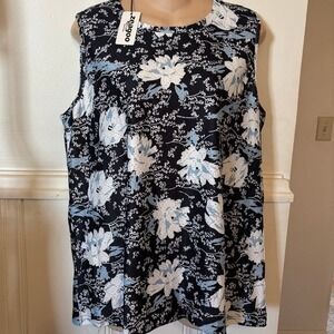 Zeagoo (Amazon) Sleeveless Floral Shirt NWT Sz XL